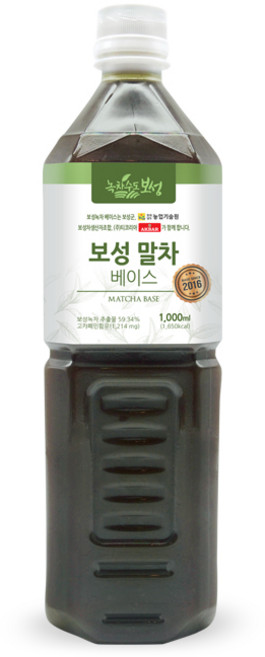 아크바 보성녹차 베이스1L, 1L, 1개, 1개입, 1L