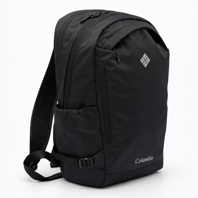컬럼비아 백팩 미니 나일론가방 여행용 보스턴백 패커블 백팩 무지개, 블랙(BLK)
