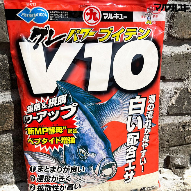 마루큐 구레파워 V10 바다 벵어돔 낚시 집어제 밑밥, 1.6kg, 1개