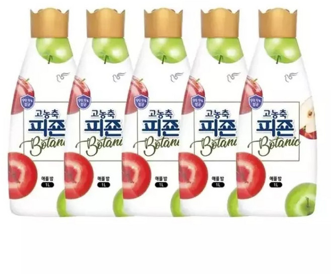 피죤 리치퍼퓸 보타닉 섬유유연제 애플밤 1L x 5 (WFI14WQ), 5개