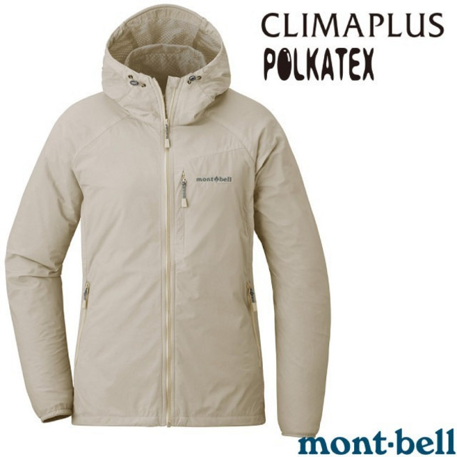 【日本 MONT-BELL】送》女 輕量保暖薄絨防潑 連帽防風外套 LT SHELL排汗登山外套 風衣 1106646
