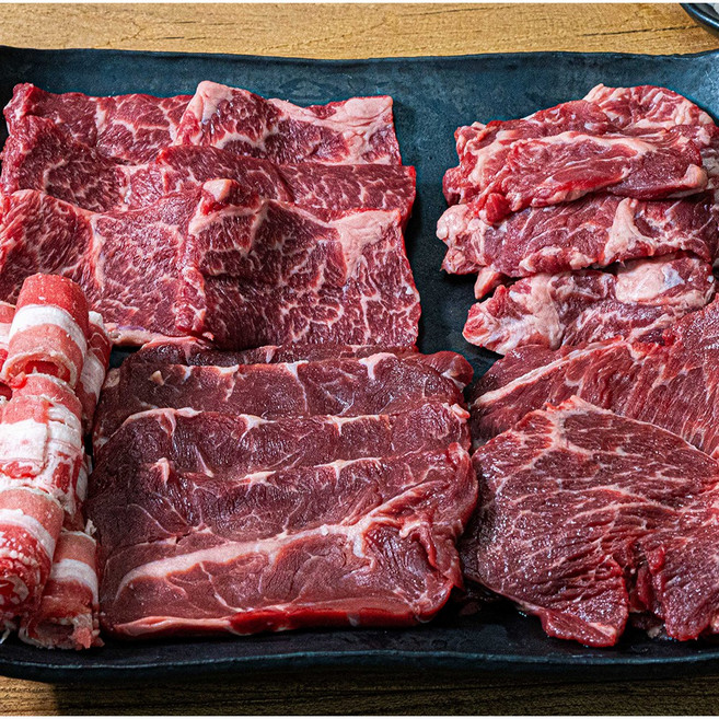 배터지는 소한마리 소고기 모듬 구이용 세트 1.2kg x 1세트