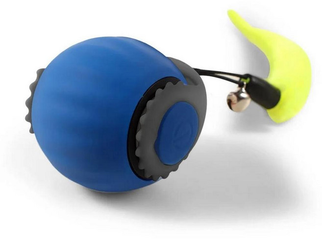 지능형 고양이 공 자동 놀리는 셀프 하이 전기 고양이의 체력 소모 롤링, 1개, 1. Blue and Tail Tray