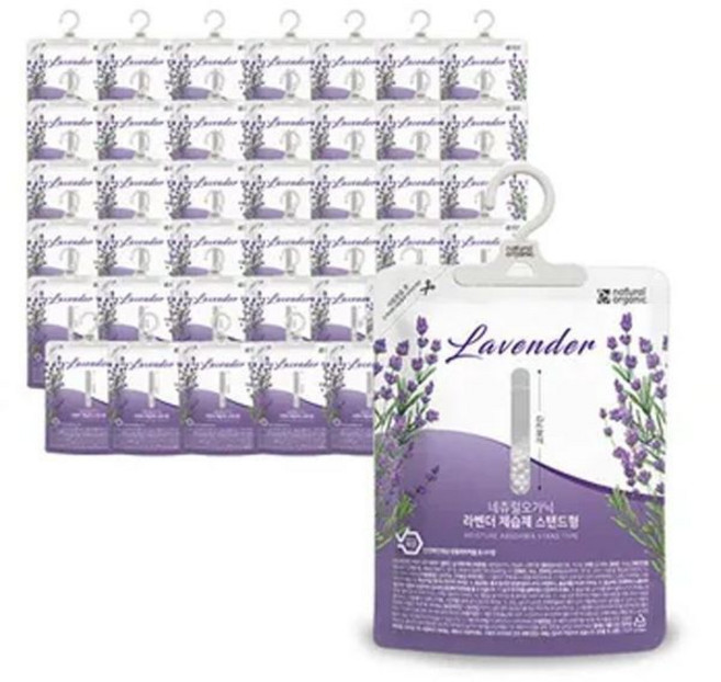 네츄럴오가닉 라벤더 제습제 150g 파우치 40개+옷걸이 40개35273723 -