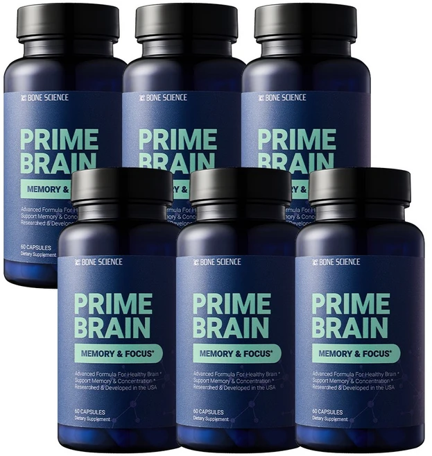 미국 본사이언스 프라임 브레인 PRIME BRAIN 60캡슐, 6개, 60정 - 쿠팡