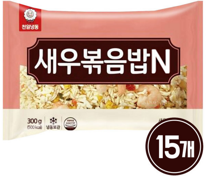 천일 새우 볶음밥 / 냉동밥 볶음밥, 15개, 300g