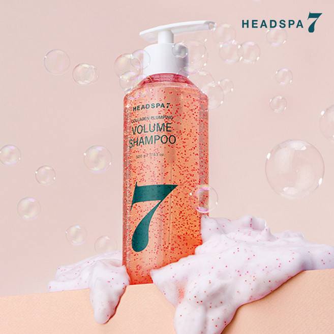 헤드스파7 PDRN 콜라겐 플럼핑 볼륨 샴푸 500g, 1개