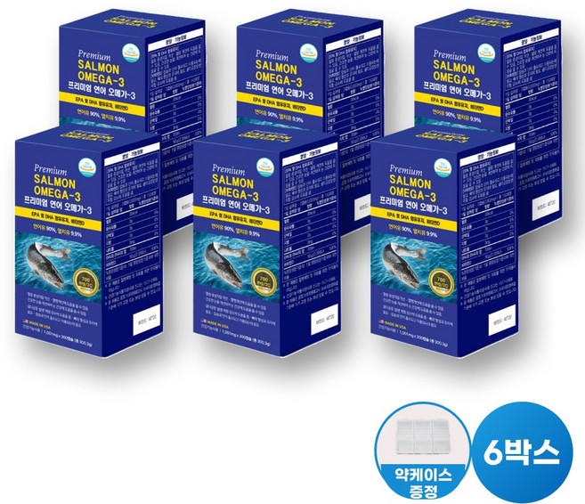 요뫼콰 임산부 임신준비 오메가3 콜레스테롤 오마비 중성지방 오메가3 수유부 고순도 오메가3 오메가스리 순도높은 멸치 오메가 3 리, 6박스, 300정