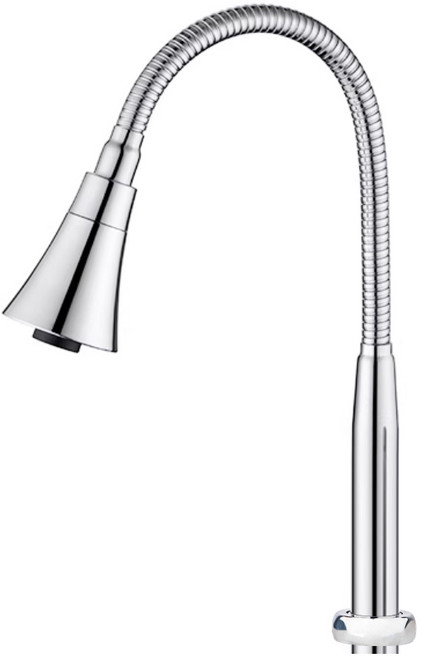 투데이리빙 모던 원홀 자바라 주방 수전 싱크 싱크대 세면대 스텐 헤드, 1개