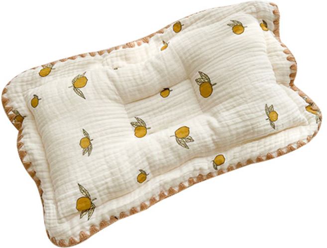 그리에티 신생아 아기 짱구 베개, 1개, 레몬