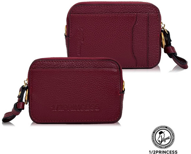 1/2PRINCESS 甩紋牛皮火柴盒子二用卡片包