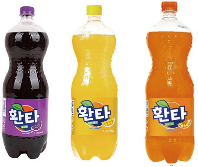환타 파인1.5L+오렌지1.5L+포도1.5L 각2펫씩 총6펫, 6개, 1.5L