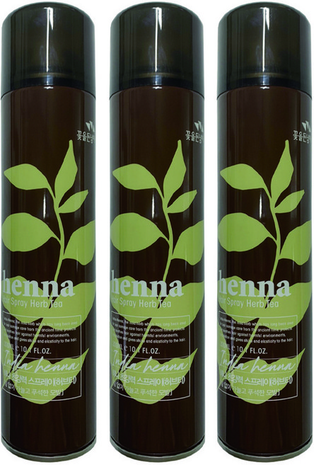 꽃을든남자 헤나 초강력 스프레이 허브티, 300ml, 3개