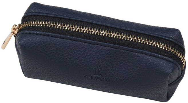 국산 6색 가죽 도장지갑 인감도케이스, 네이비