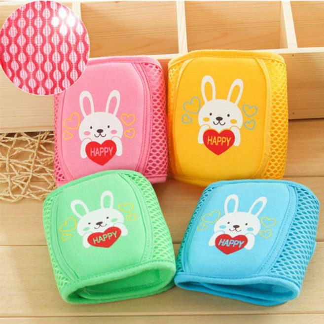 무릎쿵 유아무릎쿵 기린 토끼 매쉬 미끄럼방지 아동 무릎보호대 204500(1256EA), 토끼-그린, 1개