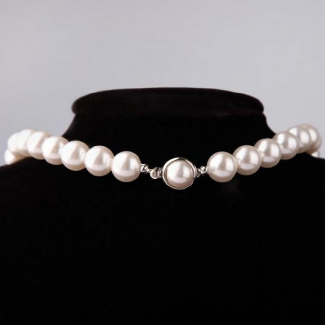 10mm 12mm 시후주얼리 EA644N 목걸이 45cm 8mm 40cm 화이트 진주 45