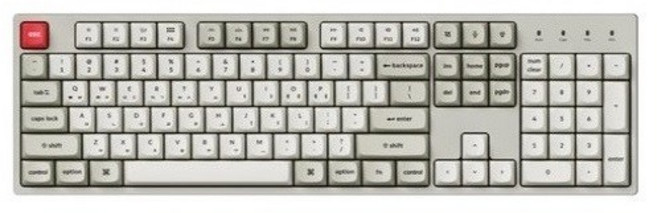 키크론 C2 Pro 8K RGB 핫스왑 유선 기계식 키보드, Retro-일반형, C2PX-M6, 저소음 적축