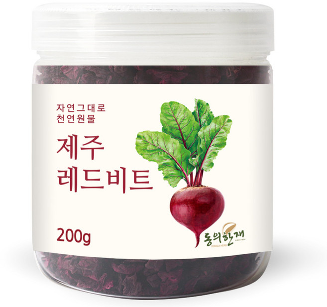 동의한재 제주도 햇 레드비트차 말린 비트, 200g, 1개