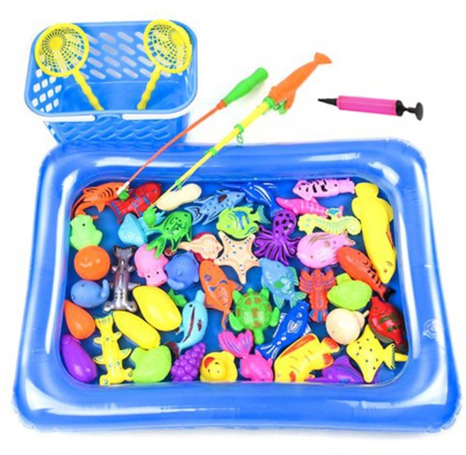 꼬마천사 아기 낚시 놀이 장난감 낚시대 물고기 잡기 게임 실내 놀이