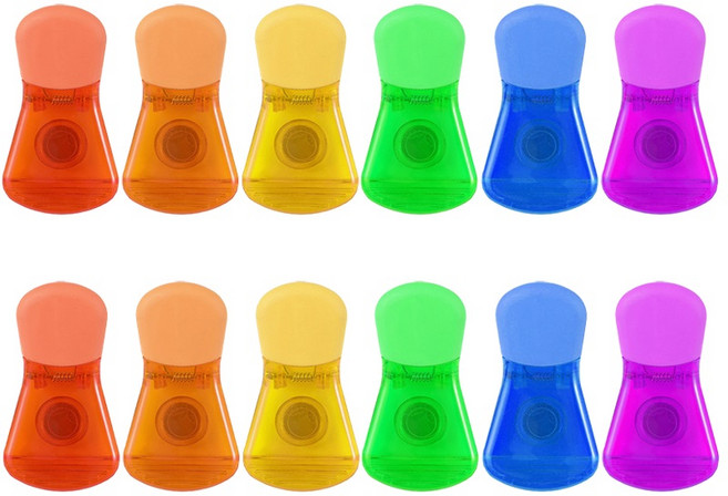 제로리빙 파스텔 다용도 자석 클립, 혼합, 12개