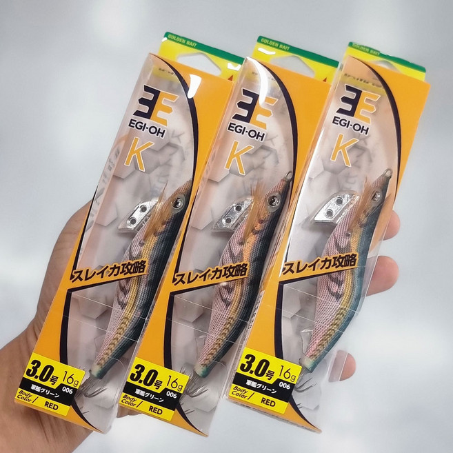 야마시타 에기왕K 무늬오징어에기, 3호 쉘로우, 1개