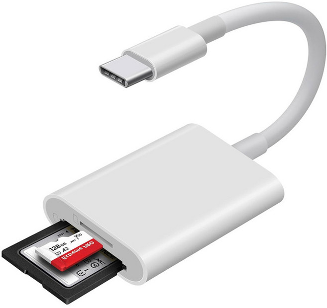 in USB 조명 SD TF 카드 리더 어댑터 아이폰 호환 15 14 13 12 16 Pro Max 아이패드 Otg 마이크로 메모리 커넥터, For Lighting, 1개