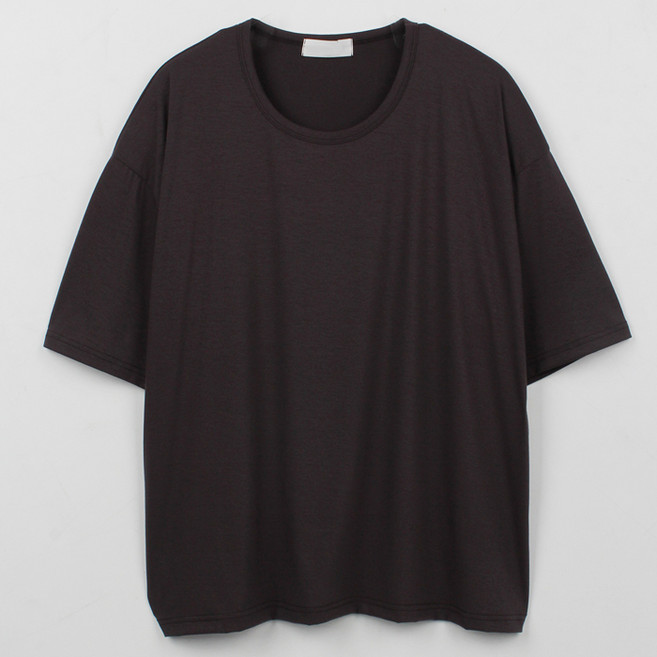 플레이즈 남성용 실켓 유넥 반팔 티셔츠