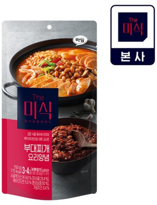 The미식 부대찌개 요리양념, 없음, 1개