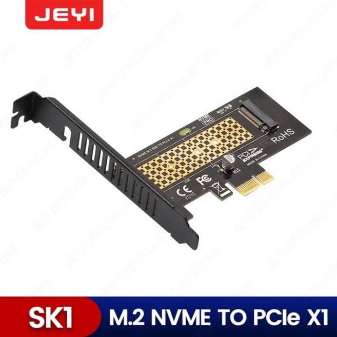 JEYI M.2 NVME-PCIe 4.0 x16 어댑터 M.2 NVMe SSD-PCI-e 4.0 확장 카드 2280604230 솔리드 스테이트 드라이브, 01 SK1, 1개, [01] SK1
