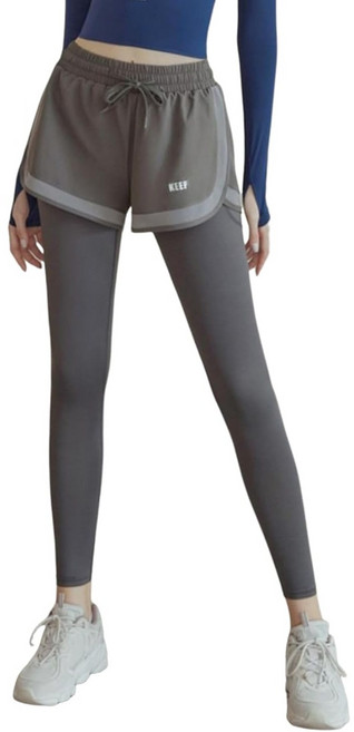 Karsaer 요가팬츠 여성 포켓 밴딩반바지 일체형 9부 트레이닝바지 스판바지 하의 러블리 패션 요가바지 필라테스/런닝/헬스A0025