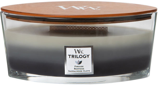 우드윅 향초 일립스 트릴로지 캔들 453 g 웜 우드, 1개