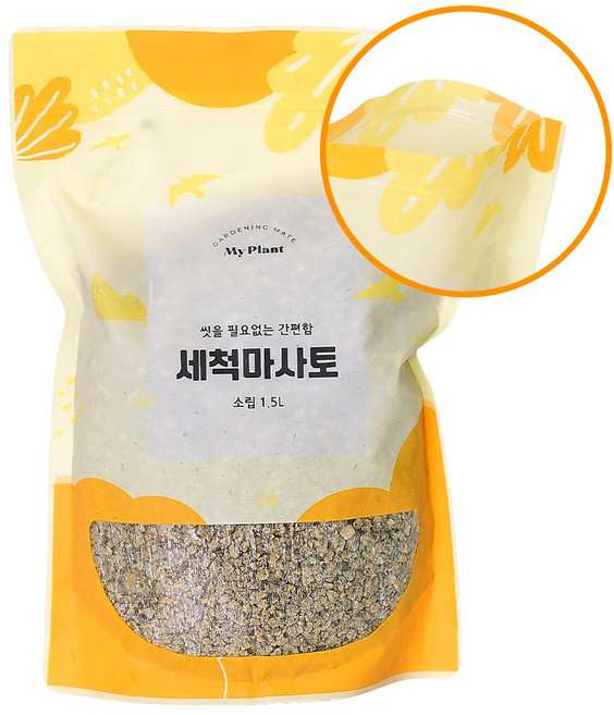 마이플랜트 세척마사토 소립, 1개, 1.5L