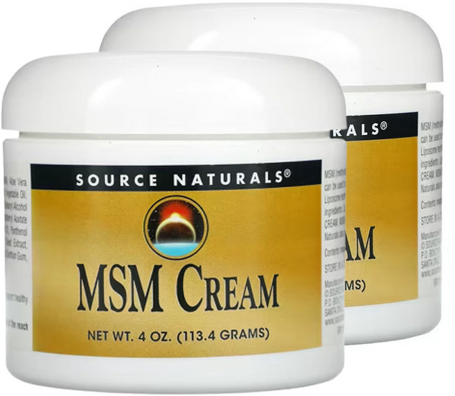 소스네츄럴스 MSM 크림 113.4g(4oz), 113.4g, 2개
