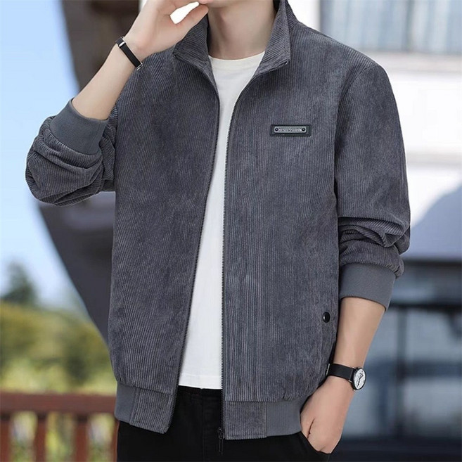 TKX 남자자켓 가을 겨울 따뜻한 코듀로이 자켓 심플한 디자인 포근한 일상용 아우터 K71