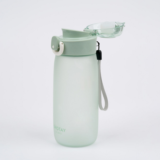 르모네 원터치 스테이 물병 어린이물통, 480ml, 그린