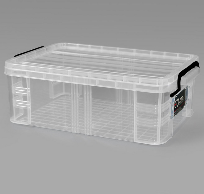 지오리빙 레오박스 다용도정리함 리빙박스 수납 공간 정리함, 투명, 1개