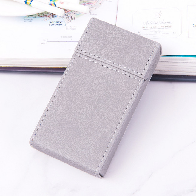 라떼라떼 담배갑 케이스 심플 파우치, 1개, 슬림형 라이트그레이