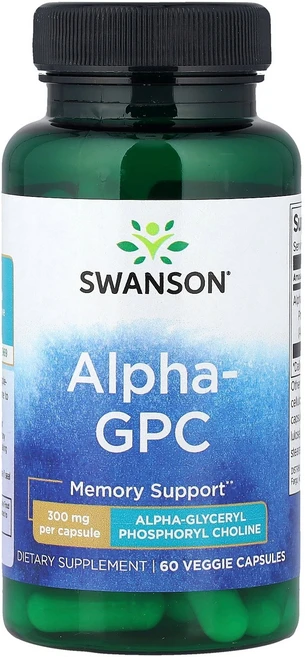 스완슨 Swanson Alpha GPC 300 mg 60 Veggie Capsules, 1개 - 쿠팡