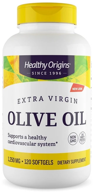 Healthy Origins Extra Virgin Olive Oil Softgels, 1개, 1, 120정 - 쿠팡