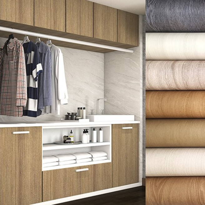 현대시트 접착식 원목 우드 고급 시트지 인테리어필름 54colors, 티크 WD323