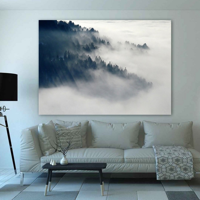 아란아트 풍경화 12종 캔버스액자 풍수인테리어, 07.안개를 머금은 태백산맥
