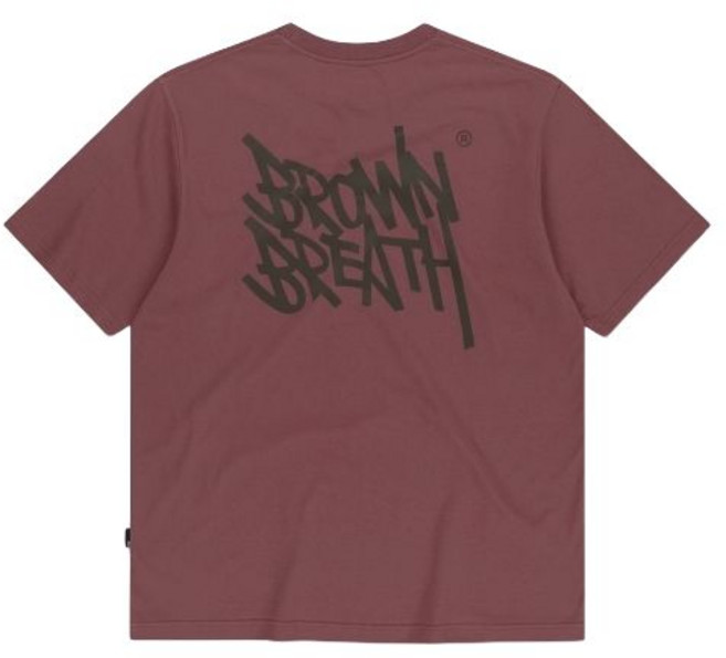 국내매장상품 BROWNBREATH 브라운브레스 반팔티 TAG TEE - BRICK RED 395713