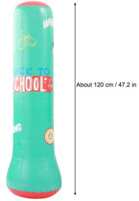 샌드백 권투 펀칭 가방 복싱 무에타이 타이어 풍선 훈련 압력 릴리프 운동 펀치 스탠드 휘트니스 장비, Blue 1.2M, 8) Blue 1.2M