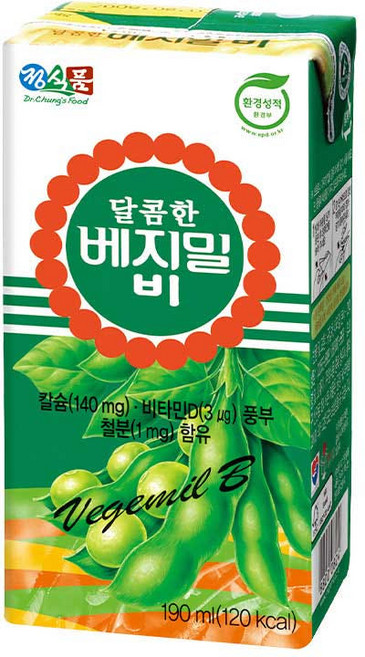 달콤한 두유 베지밀B(비) 190ml x 72팩