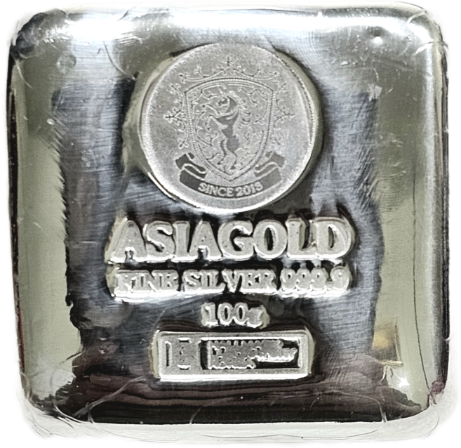 [아시아골드] 투자용 진공 실버바 100g