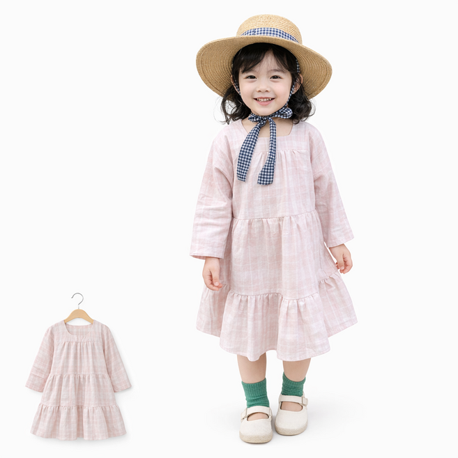 유아 여아 원피스 긴팔 아동 가을 봄 귀여운 데일리룩 드레스