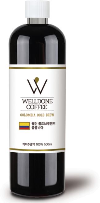 웰던커피 더치커피 콜드브루 원액 콜롬비아 500ml, 1개, 1개입