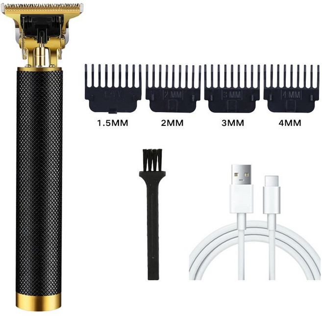 電動理髮器 贈6配件, 黑色款【贈6組配件】