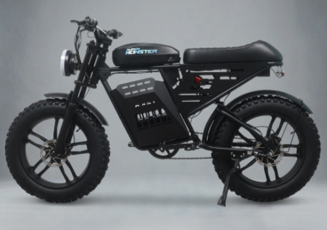 [방배점] 엑스트랙 슈퍼몬스터 팻바이크 자토바이 최대 960W 48V 20인치삼성 엘지 배터리 전동 전기 자전거, 1개, 1cm, 불랙 20ah 직접조립(택배)