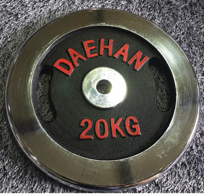 대한스포츠 3중 크롬도금 원판 1장씩 판매건, 20kg, 1개, 크롬도금원판